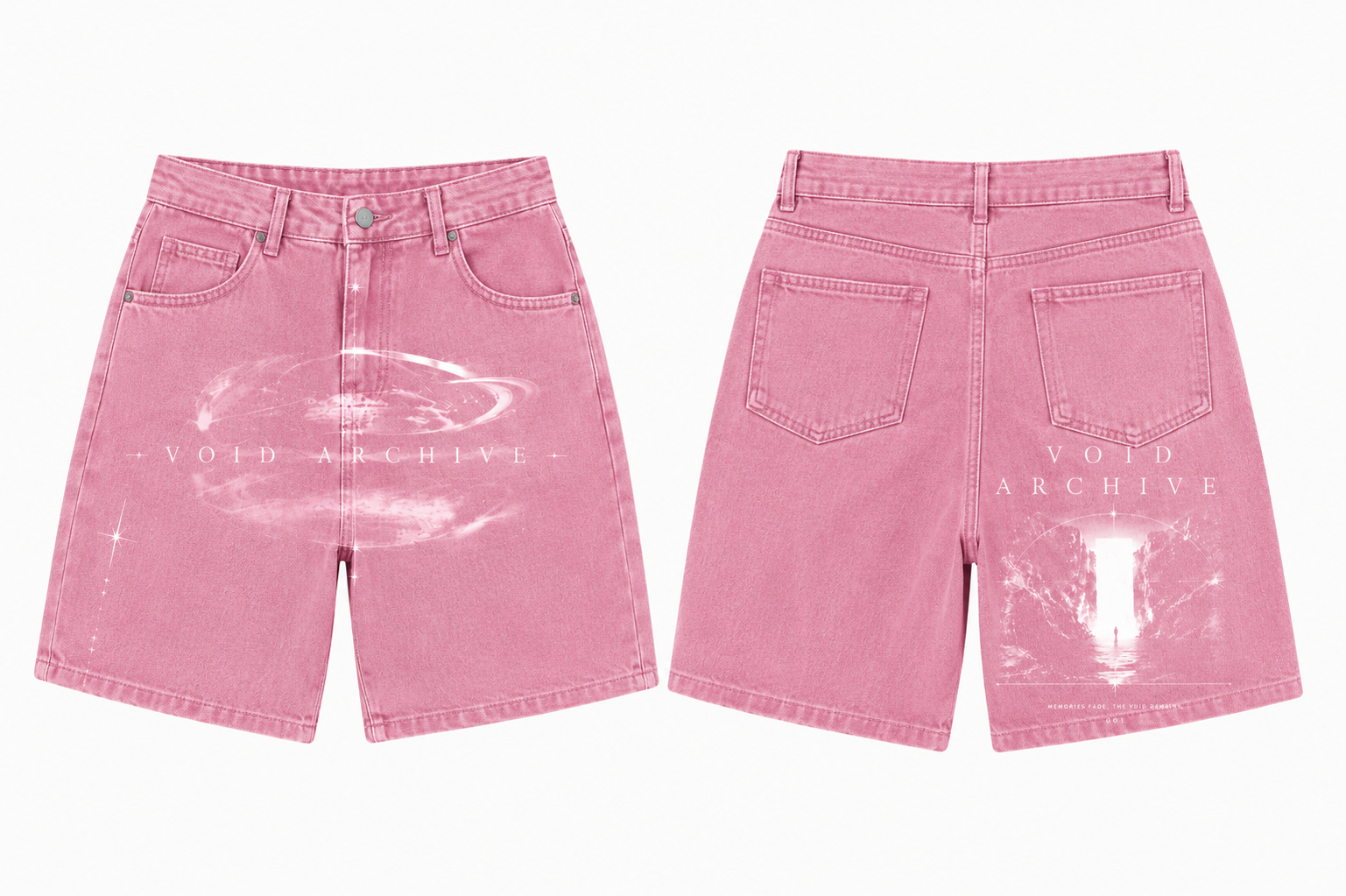 Pink Jean void archive shorts