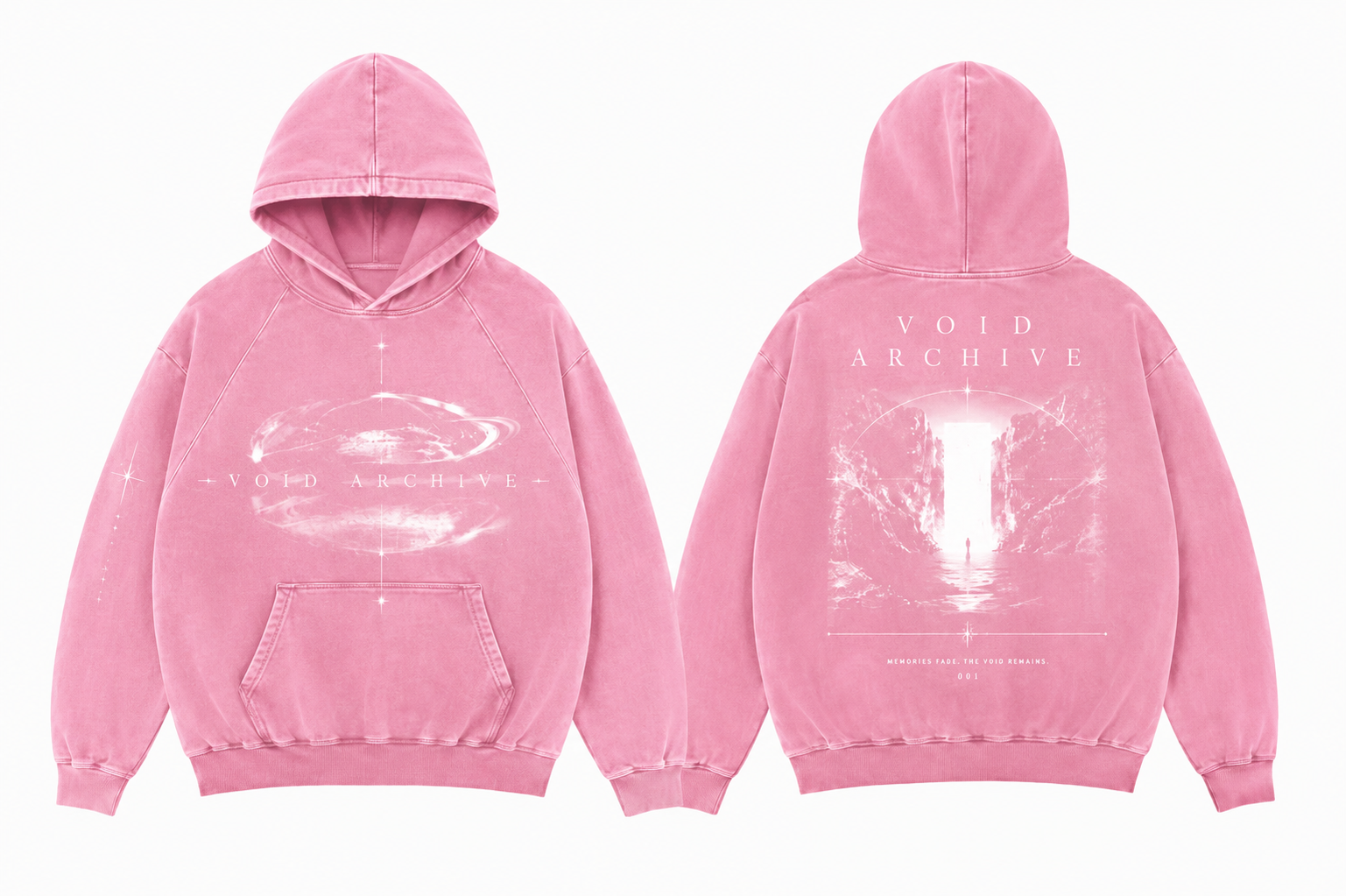 Pink void archive hoodie