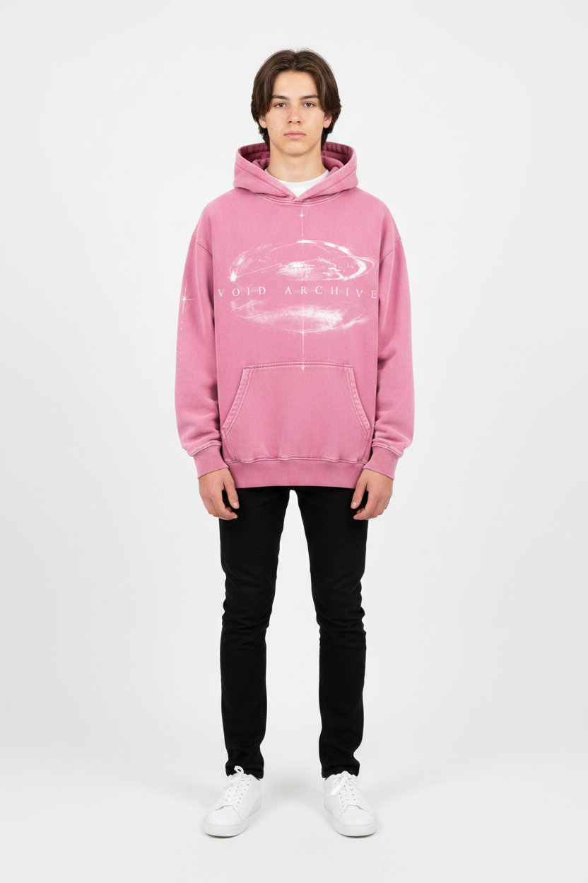 Pink void archive hoodie