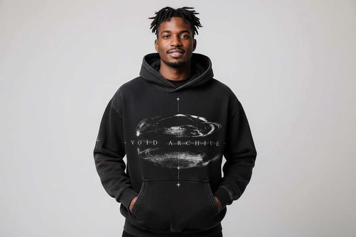 Black Void archive hoodie